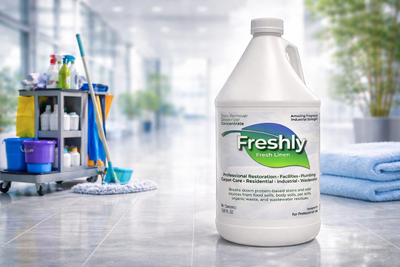 Freshly Organic Enzyme Stain Remover & Deodorizer Concentrate - Image 2