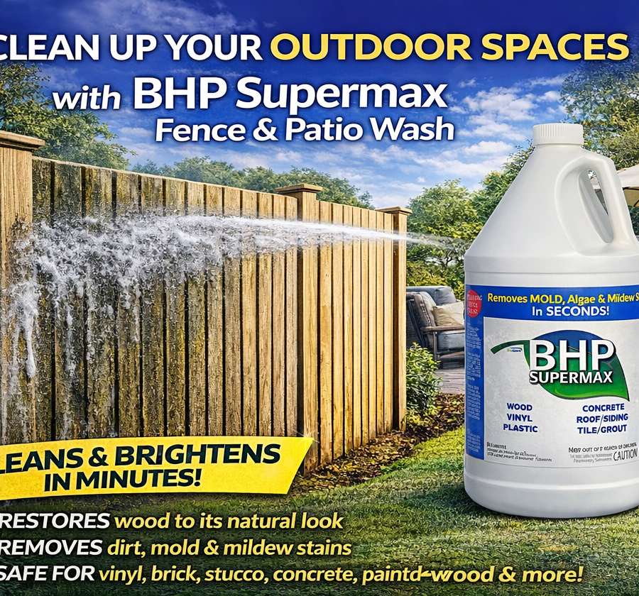 BHP Supermax - Mold & Mildew Stain Remover & Surface Sealer