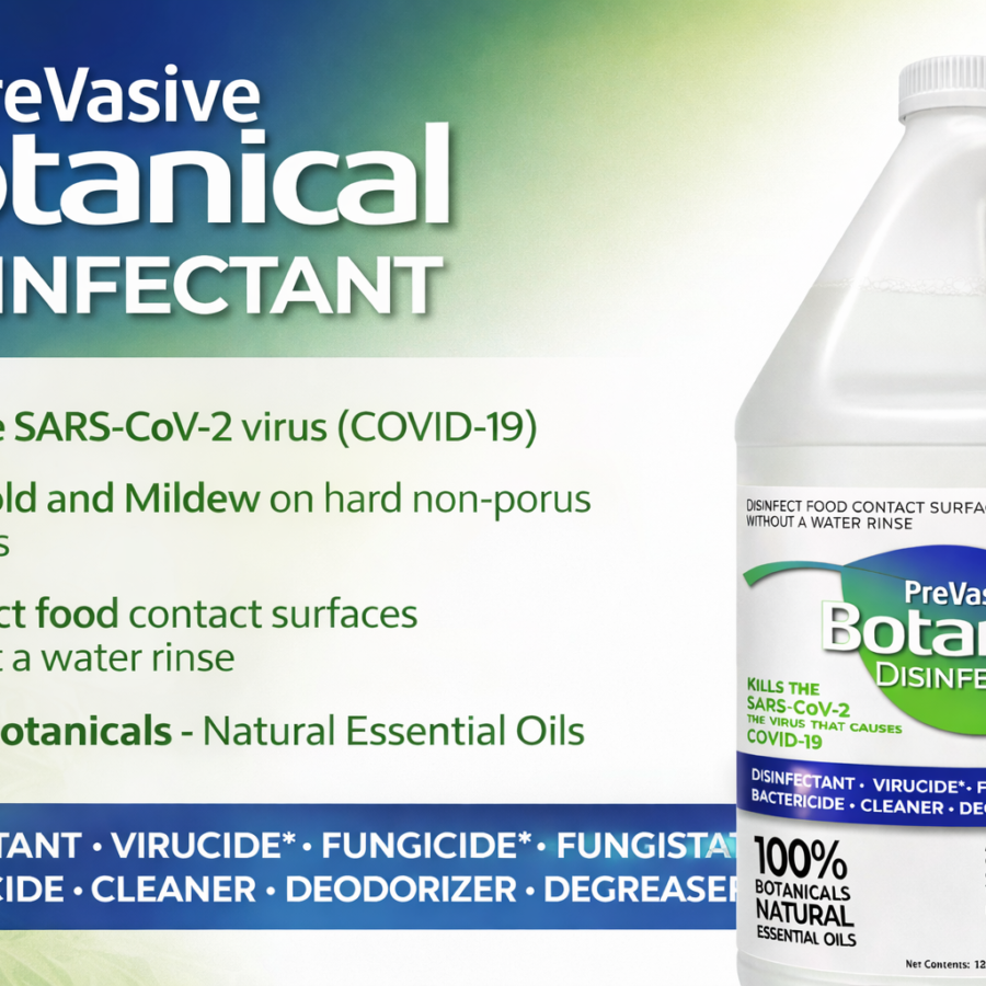 Effective PreVasive Botanical Disinfectant for All Surfaces